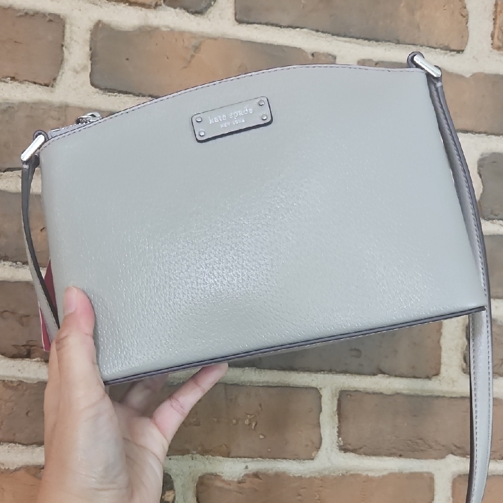 Kate Spade Soft Taupe Jeanne Leather Crossbody Bag